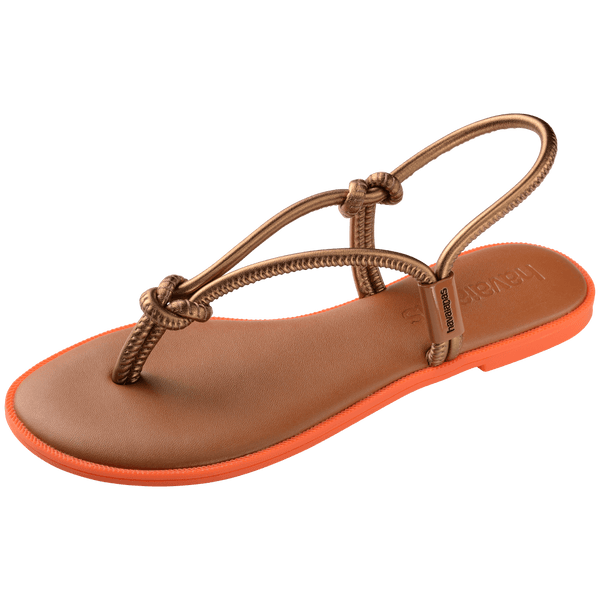 Havaianas Women's Una Acai Sandal Rust/Metallic Copper