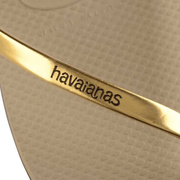 Havaianas Women's You Metallic Flip Flops Golden Sand Metalic