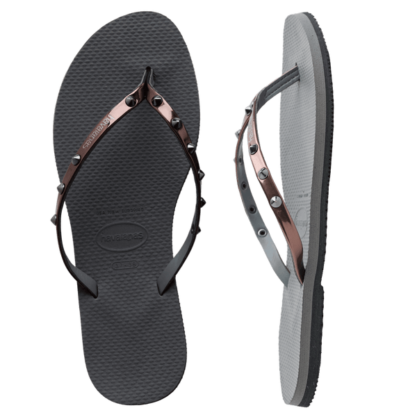 Havaianas Women's You Spikes Flip Flops Grey Steel/Metallic Graphite