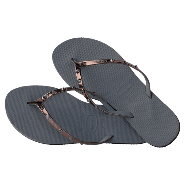 Havaianas Women's You Spikes Flip Flops Grey Steel/Metallic Graphite