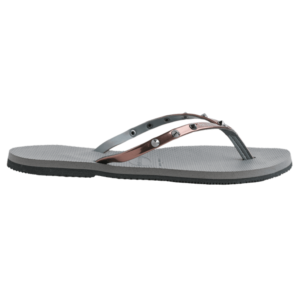 Havaianas Women's You Spikes Flip Flops Grey Steel/Metallic Graphite