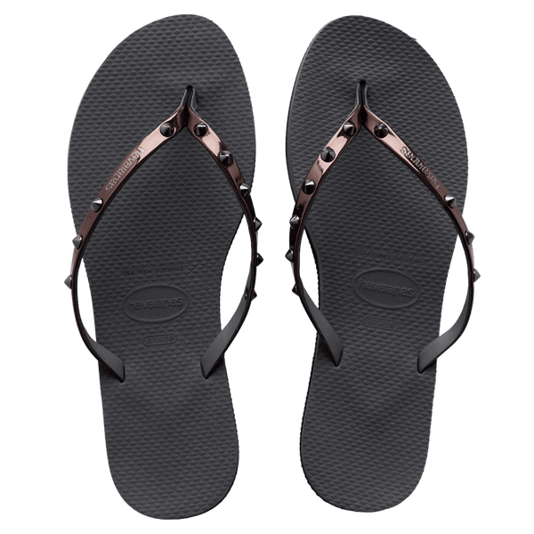Havaianas Women's You Spikes Flip Flops Grey Steel/Metallic Graphite