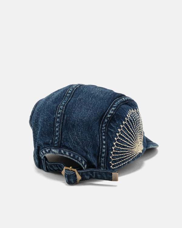 Haven 10oz IDGxIDG Denim Camp Cap (FUROSHIKI Embroidery) Indigo