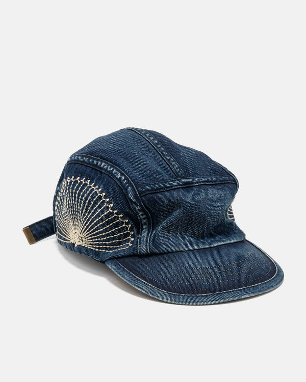 Haven 10oz IDGxIDG Denim Camp Cap (FUROSHIKI Embroidery) Indigo