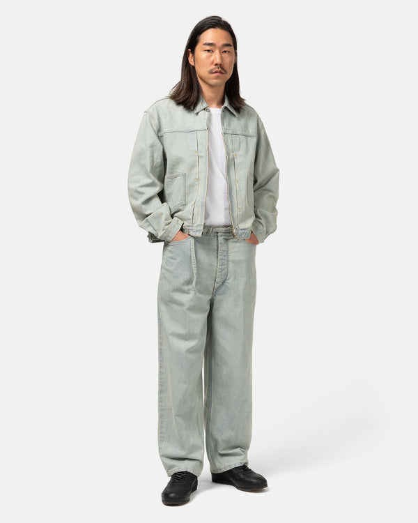 Haven 12.9oz Denim Narrow Belted Pants Indigo Over-Dye