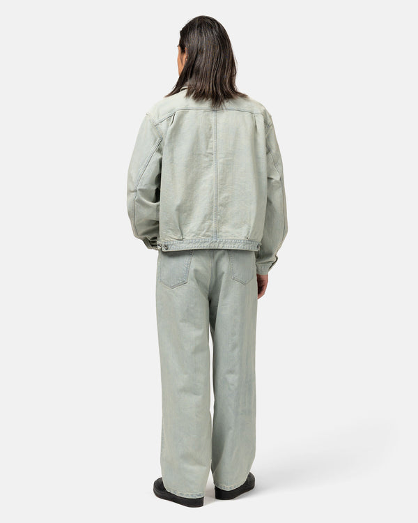 Haven 12.9oz Denim Narrow Belted Pants Indigo Over-Dye