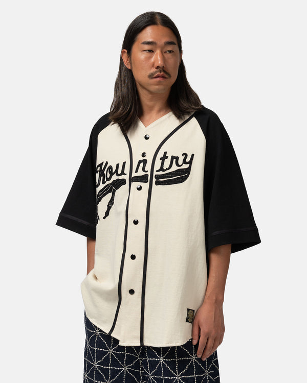Haven 16/-Densed Jersey Baseball Shirt (BONE) ECRxBlack