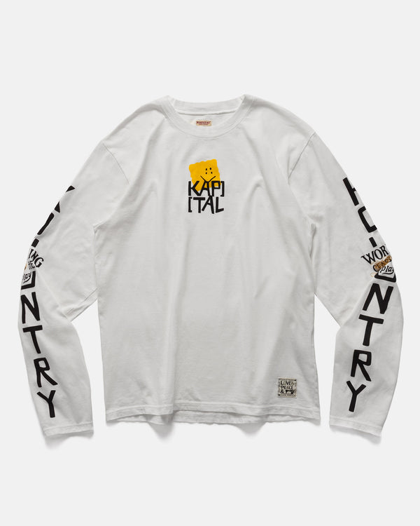 haven 20/-Jersey Crew Long Sleeve T (PECKISH KAP) Yellow