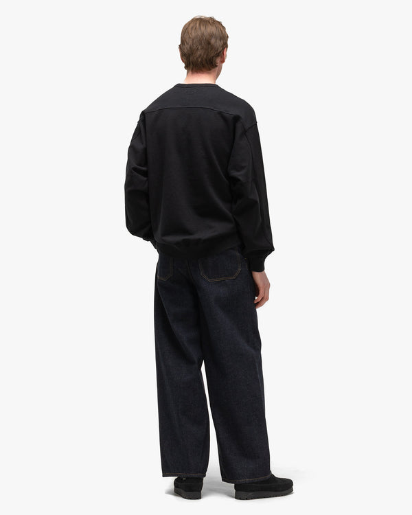 Haven Brewed Protein™ Blend Cotton YOKE Sweat Shirt Black