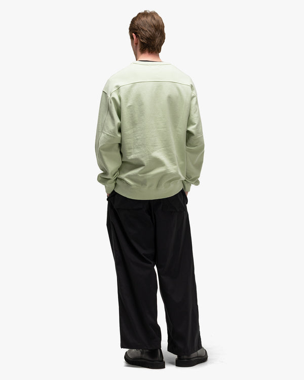 Haven Brewed Protein™ Blend Cotton YOKE Sweat Shirt Leaf Green