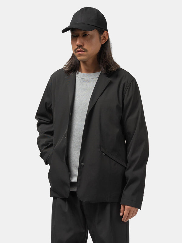 Haven Bureau Jacket - Loro Piana Storm System® 3L Nylon Wool Black