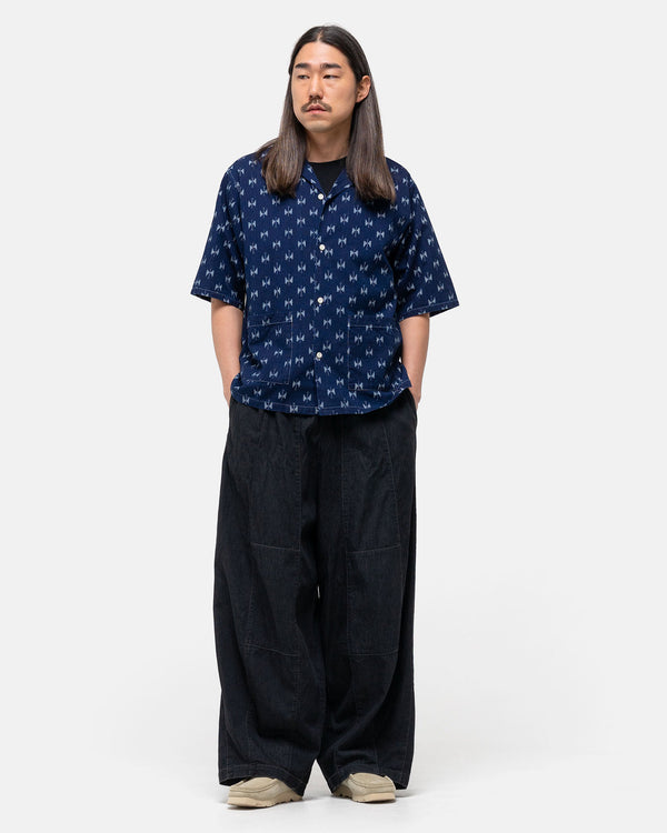 Haven Cabana Shirt - 6oz Printed Indigo Kasuri Papillon