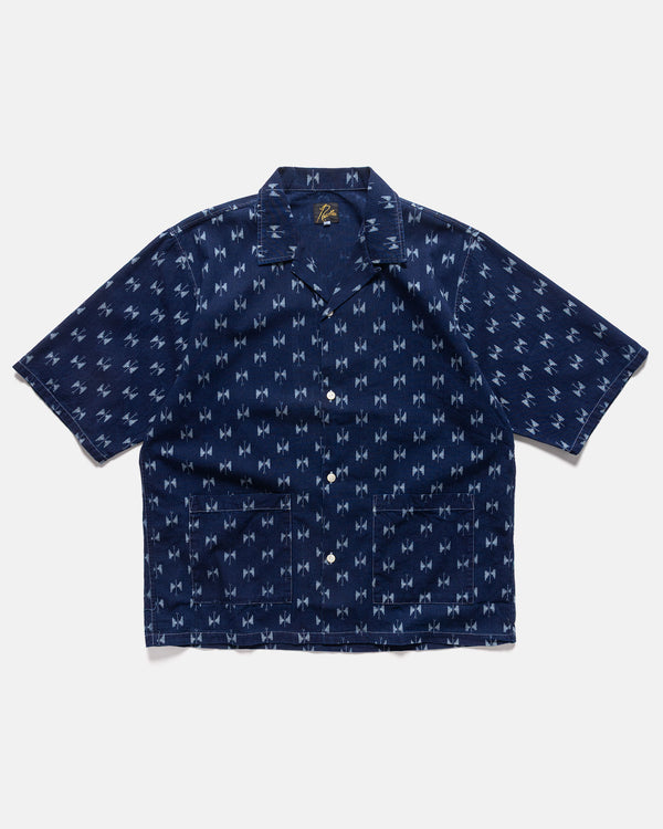 haven Cabana Shirt - 6oz Printed Indigo Kasuri Papillon