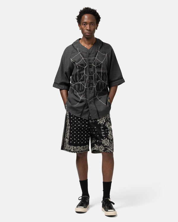 Haven Combed Burberry RAT BRAND Bandana Patchwork EASY Short Pants Black
