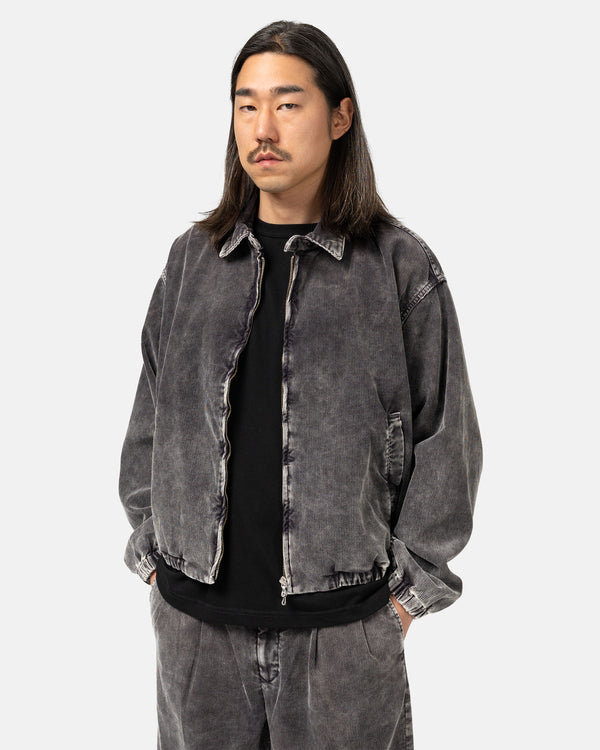 Haven Cotton Polyester Corduroy - Zip Up Blouson F.Black