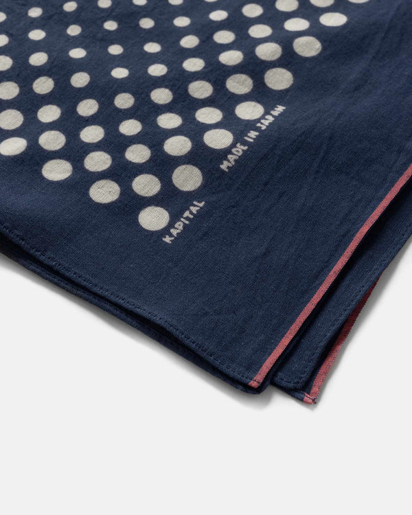 Haven Fastcolor Selvedge Bandana (Coco Swallowtail) Navy