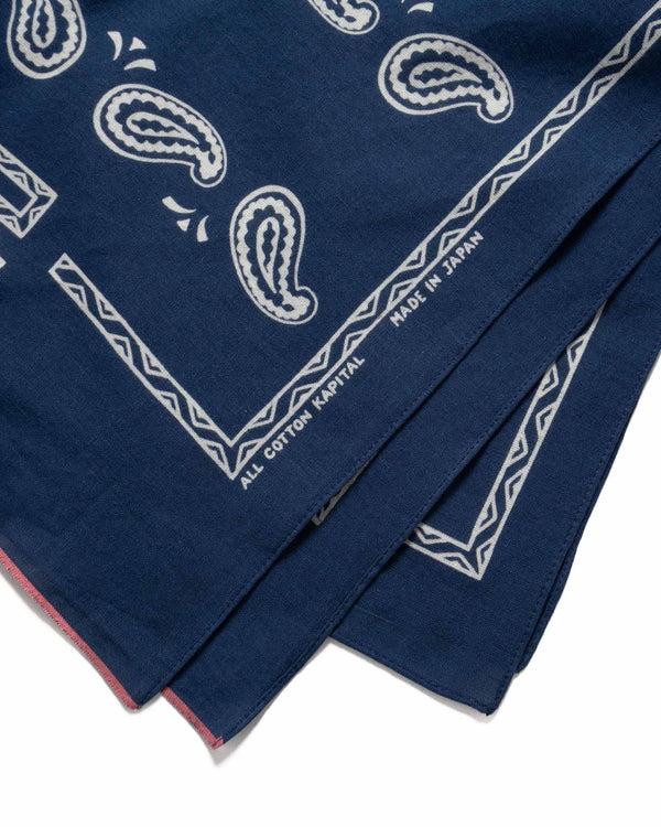 Haven Fastcolor Selvedge Bandanna (KOUNTER KULTURE PECOS Paisley) Navy