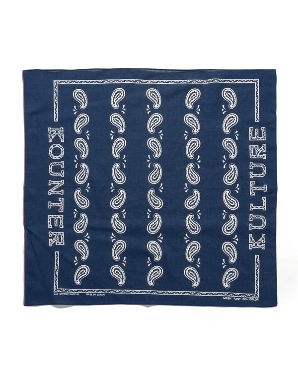 haven Fastcolor Selvedge Bandanna (KOUNTER KULTURE PECOS Paisley) Navy