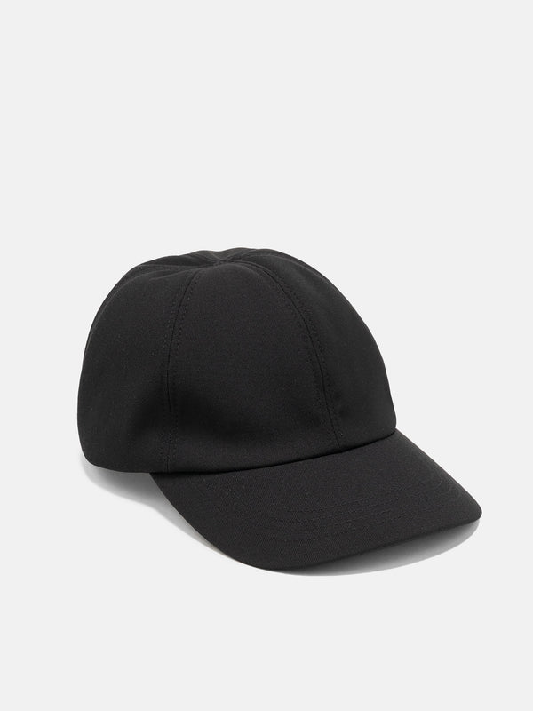 haven Field Cap - Loro Piana Storm System® 3L Nylon Wool Black