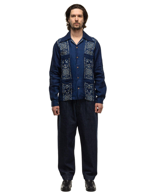 Haven French Cloth Linen HAVANANAJA WRANGLE Collar CUBA Shirt L/S Ecru