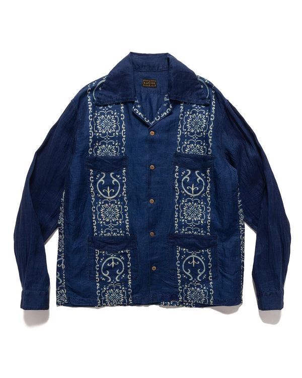 haven French Cloth Linen HAVANANAJA WRANGLE Collar CUBA Shirt L/S Ecru