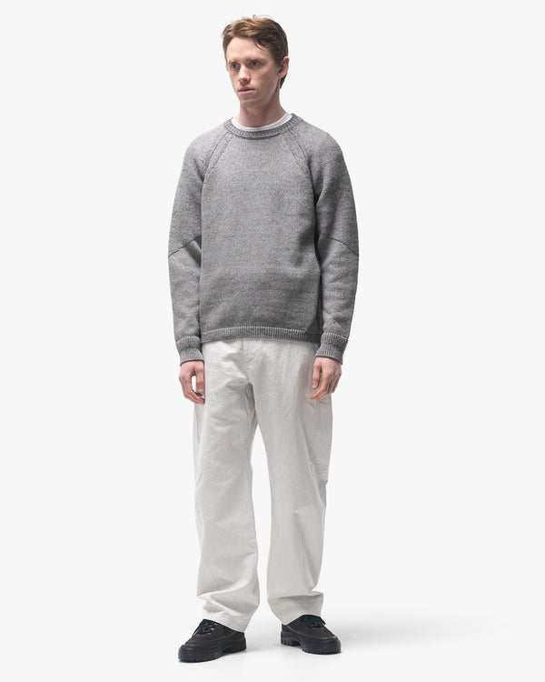Haven Harbour Sweater - Cotton Cashmere Knit Heather Grey