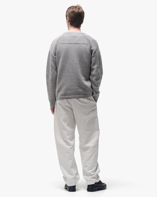 Haven Harbour Sweater - Cotton Cashmere Knit Heather Grey