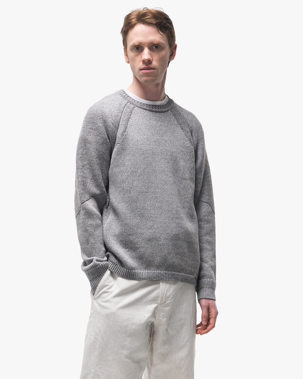 Haven Harbour Sweater - Cotton Cashmere Knit Heather Grey