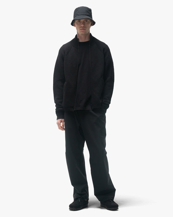 Haven Harbour Zip Sweater - Cotton Cashmere Knit Black