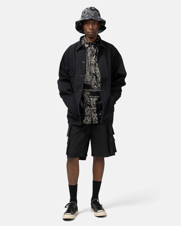 Haven 10oz BLKxBLK Denim CACTUS Coverall Black