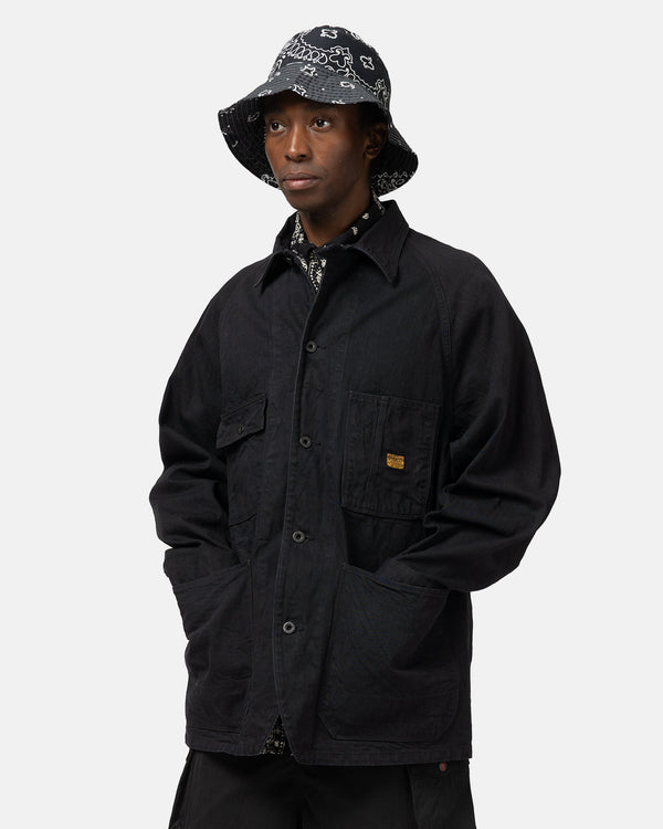 Haven 10oz BLKxBLK Denim CACTUS Coverall Black