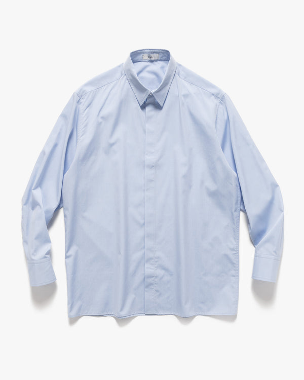 haven 140/2 Broad Shirt Sax Blue