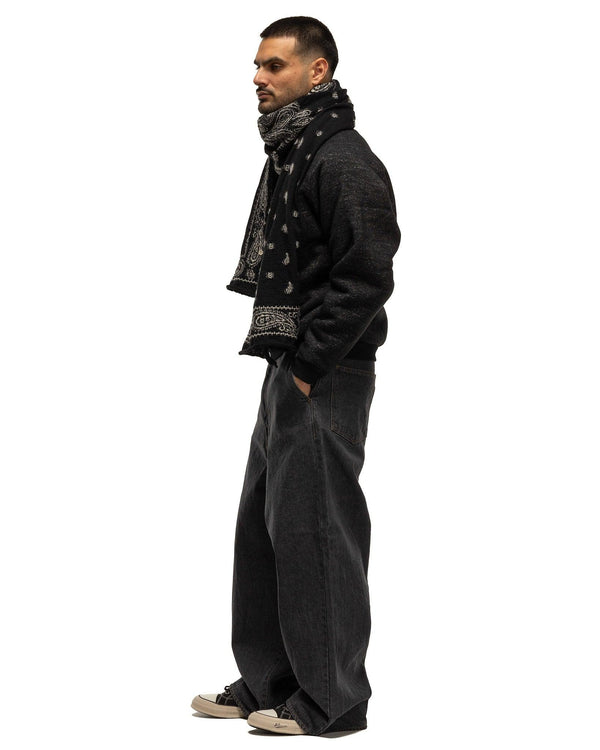 Haven 14oz BLK Denim PORT Baggy Pants BLKxECR
