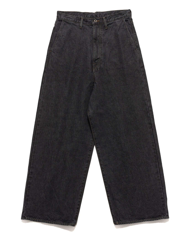 haven 14oz BLK Denim PORT Baggy Pants BLKxECR