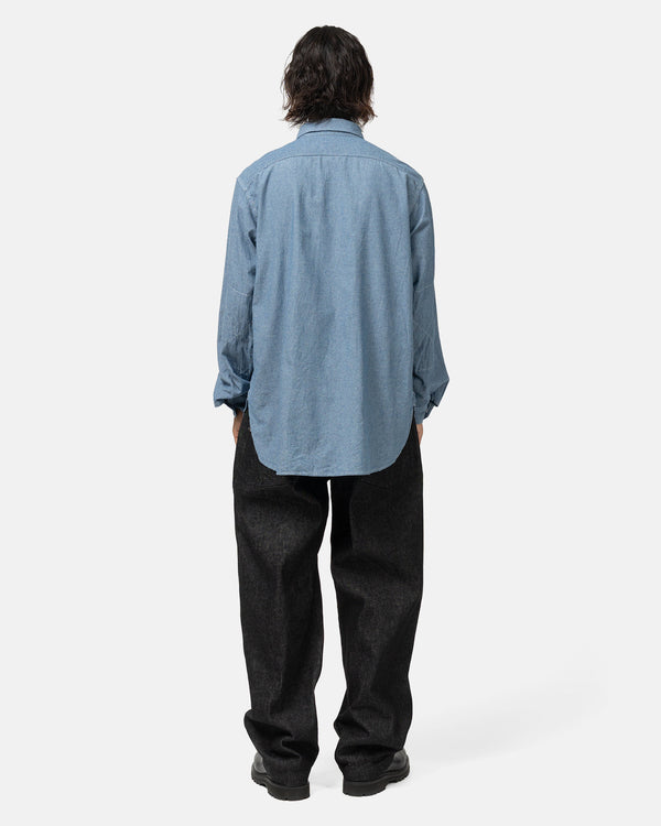 Haven 4.5oz Cotton Chambray Work Shirt Light Blue