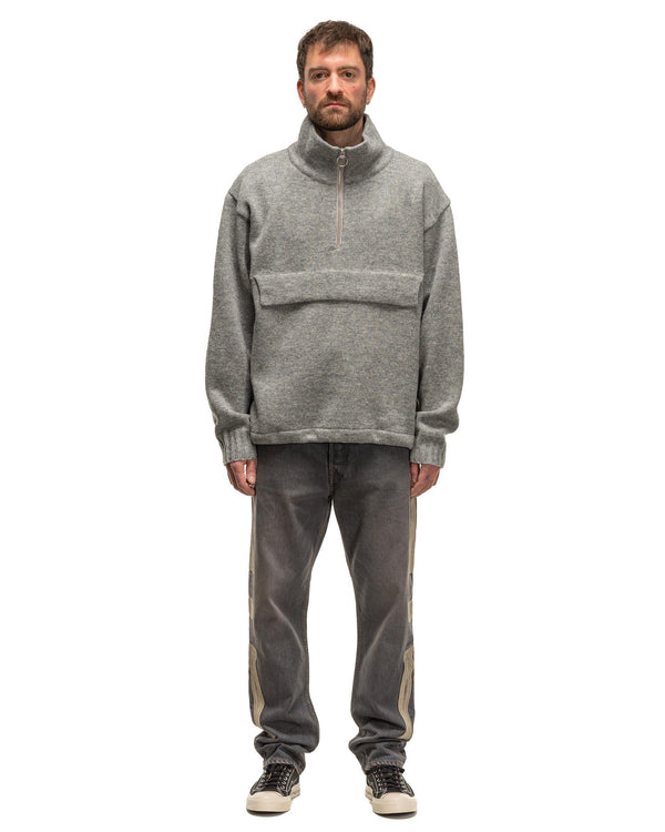 Haven 5G Shetland Wool Half ZIP Anorak Grey