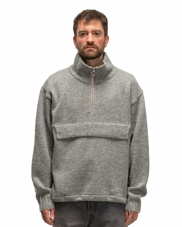 Haven 5G Shetland Wool Half ZIP Anorak Grey