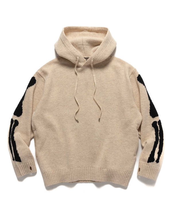 haven 5G Wool BONE Hood Sweater Ecru