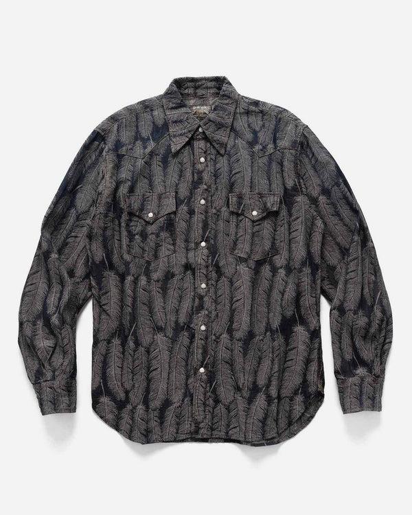 haven 5oz MAGPIE Denim HUSKY Western Shirt Dark