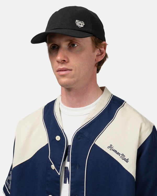 Haven 6Panel Linen Cap Black