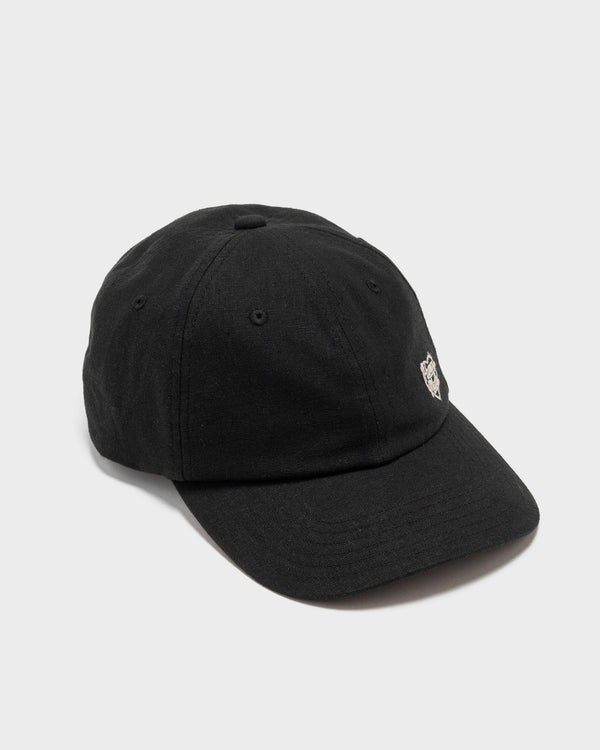 haven 6Panel Linen Cap Black