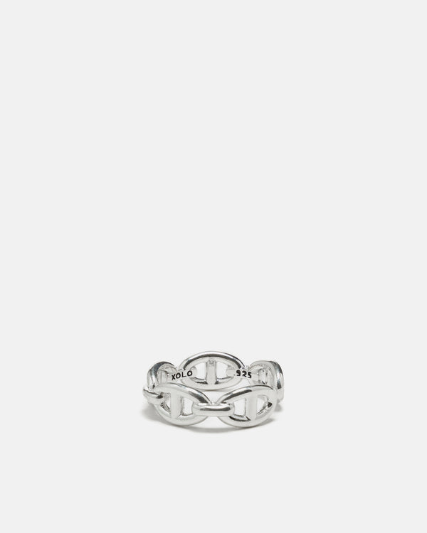 Haven Anchor Chain Ring Silver