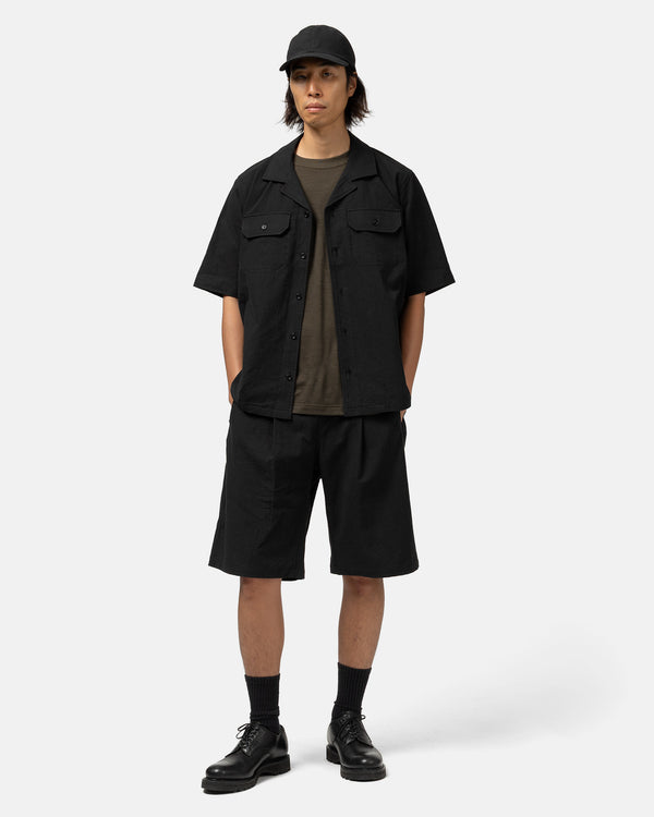 Haven Atelier Short - Vintage Linen Poplin Black