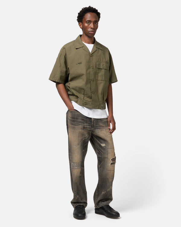 Haven Belted Officer Shirt SS Olive Drab