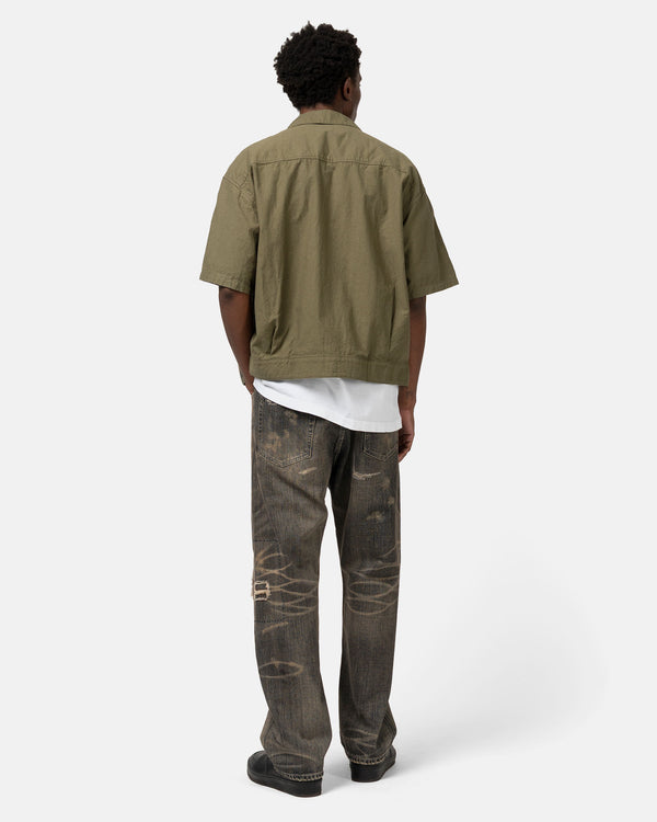 Haven Belted Officer Shirt SS Olive Drab