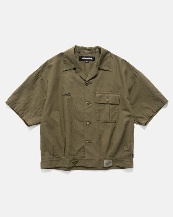 haven Belted Officer Shirt SS Olive Drab