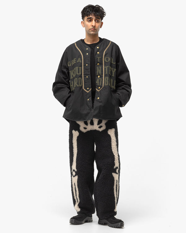 Haven BONE Boa Fleece Easy Pants Black
