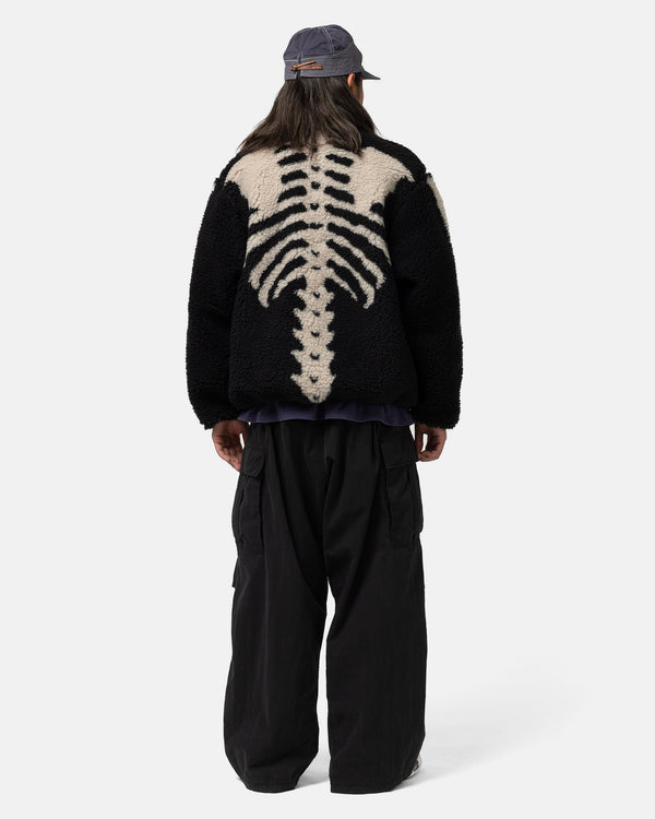 Haven BONE Boa Fleece Reversible Blouson Black