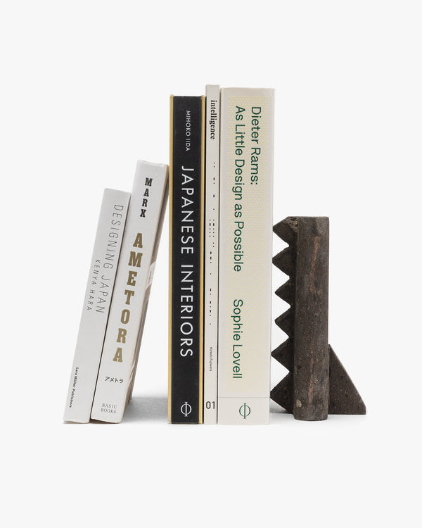 Haven Book End Aztec Volcanic Rock Black