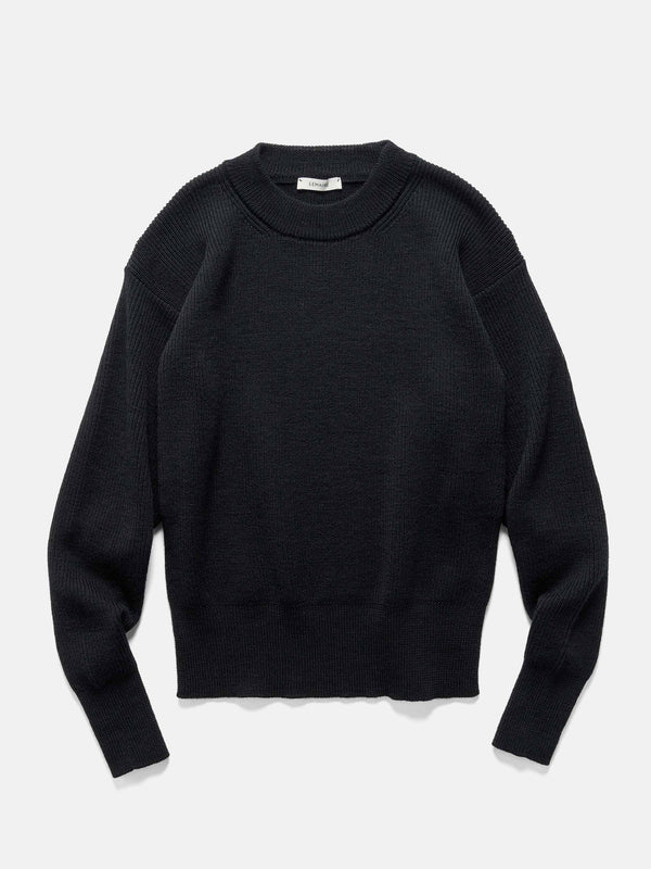 haven Boxy Round Neck Sweater Black